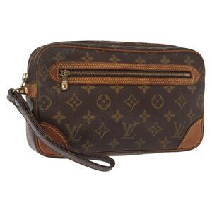 LOUIS VUITTON Monogram Marly Dragonne GM Clutch Bag M51825 LV Auth BA7393